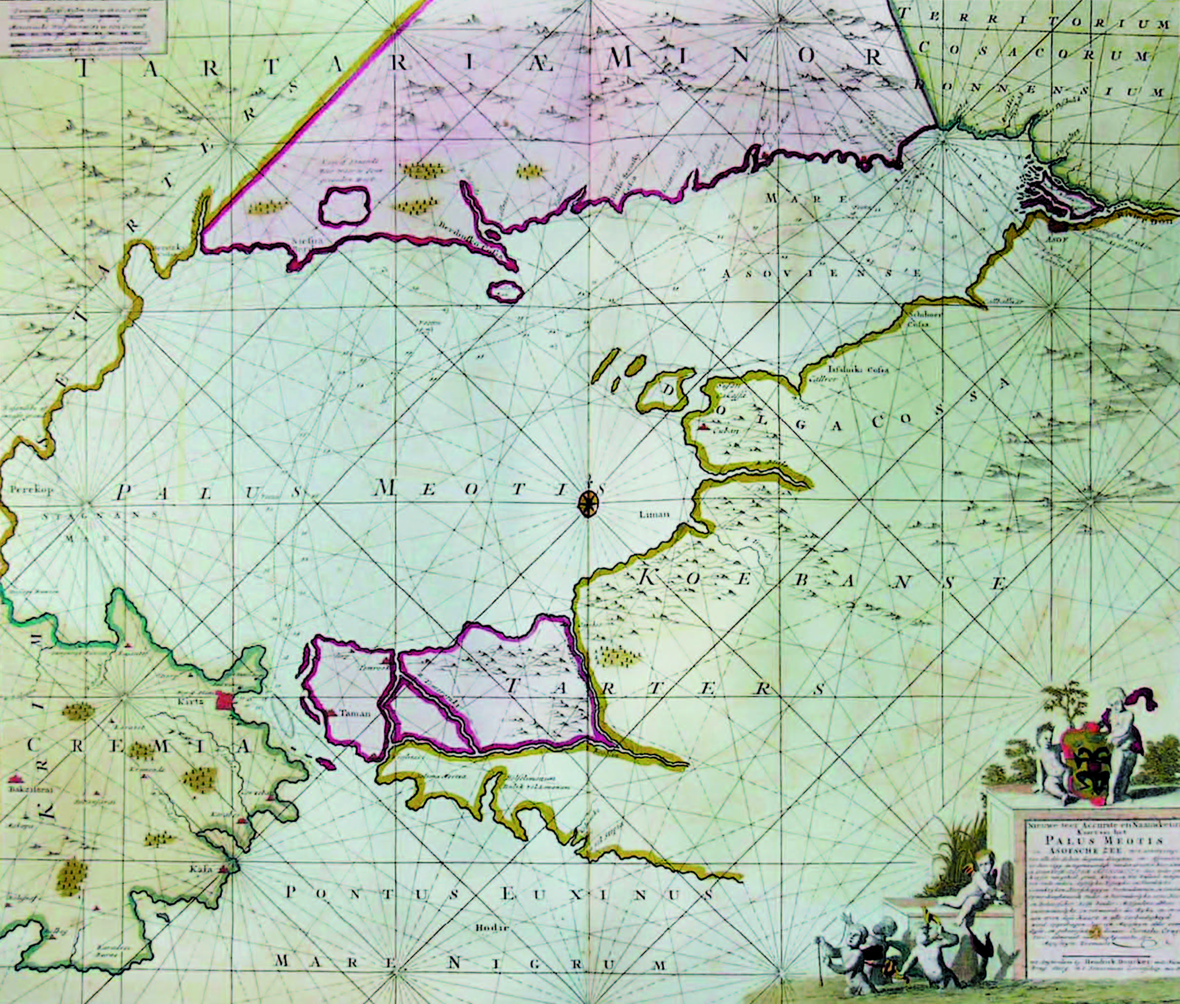 Карта Азовского моря, 1703г